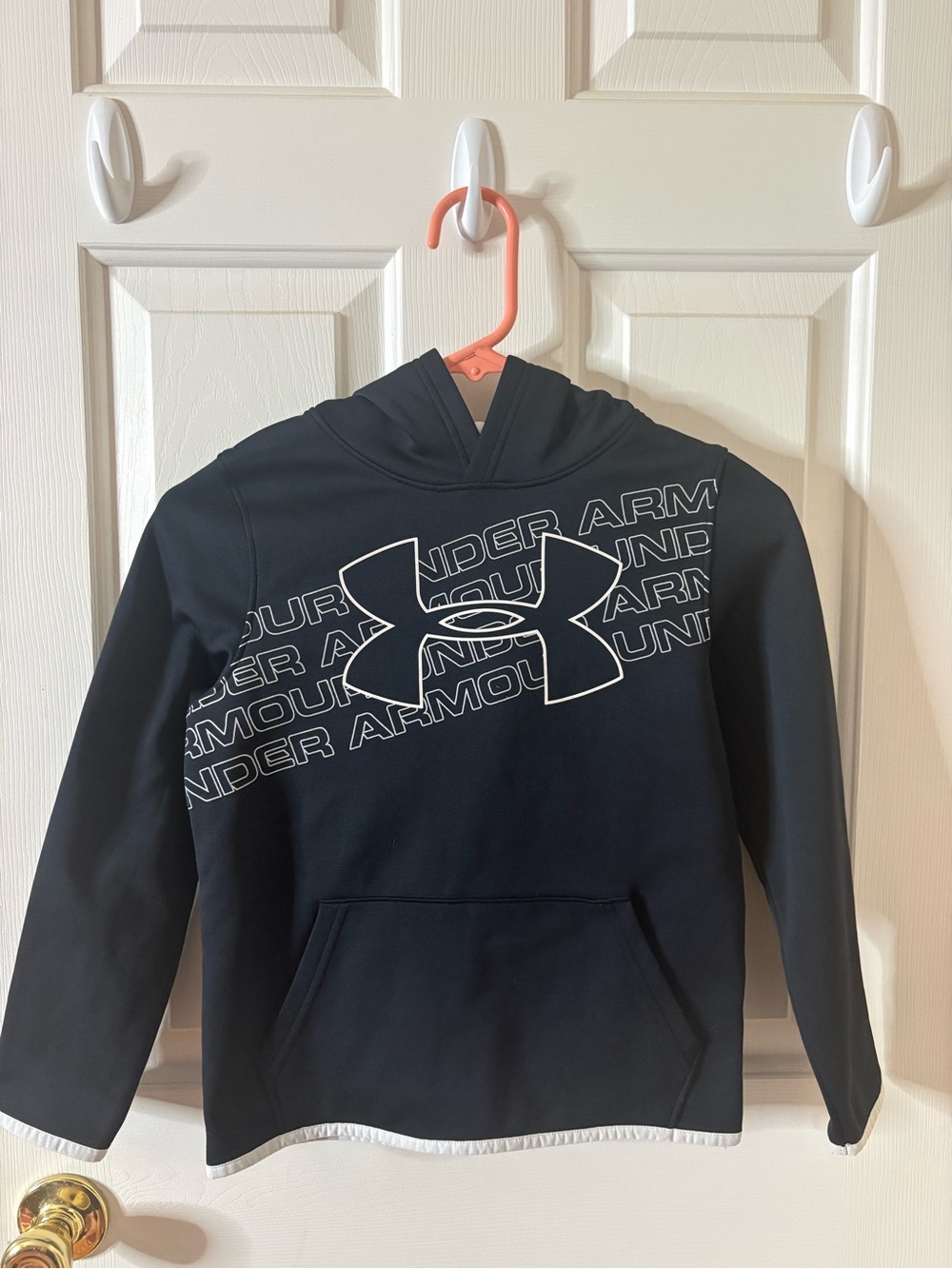 Under Armour Black Hoodie with White Logo